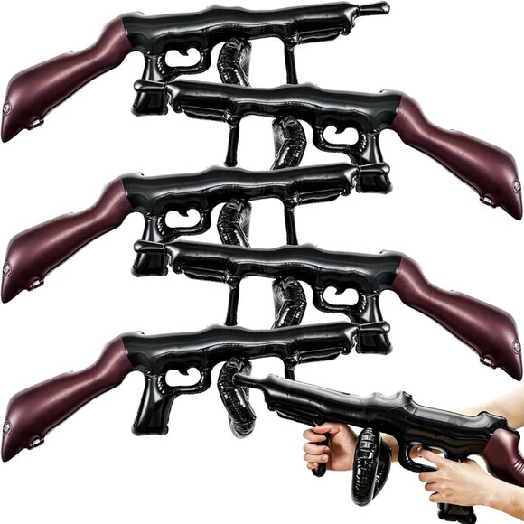6 Pcs Inflatable Gun Prop, Inflatable Prop Gun for Cosplay, Costume Accessories - Picture 1 of 7